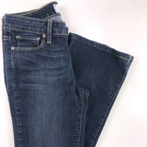Paige Skyline Boot Dark Wash Low Rise Jeans AZ13